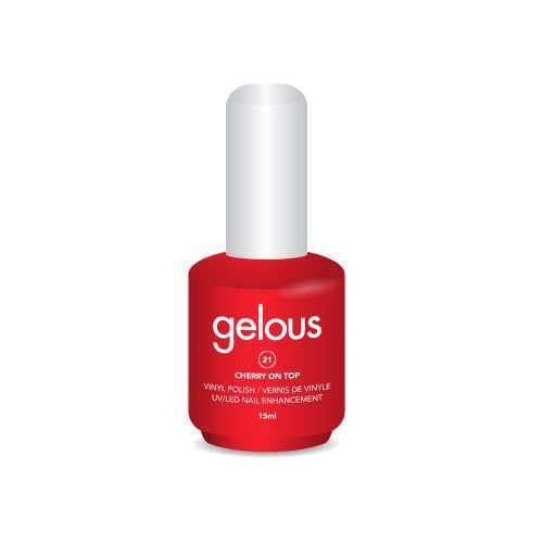 GELOUS VINYL POLISH # 21 CHERRY ON TOP 15ML - NAILS ETC