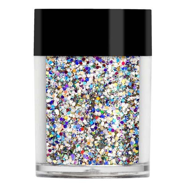 Lecente Silver Holographic Multi Glitz Chunky Glitter - Fanair Cosmetiques