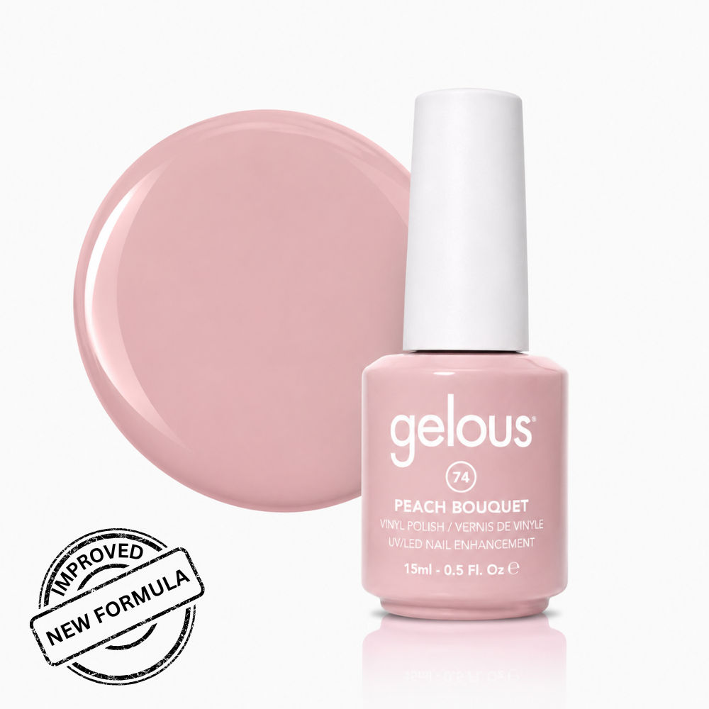 #074 GELOUS VINYL POLISH - PEACH BOUQUET 15ML/0.5OZ