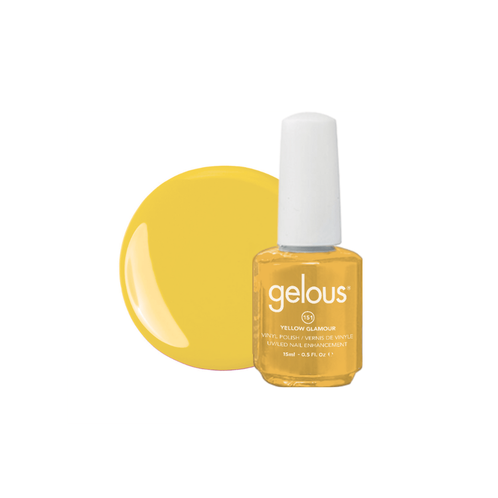 #151 GELOUS VINYL POLISH - YELLOW GLAMOUR 15ML/0.5OZ