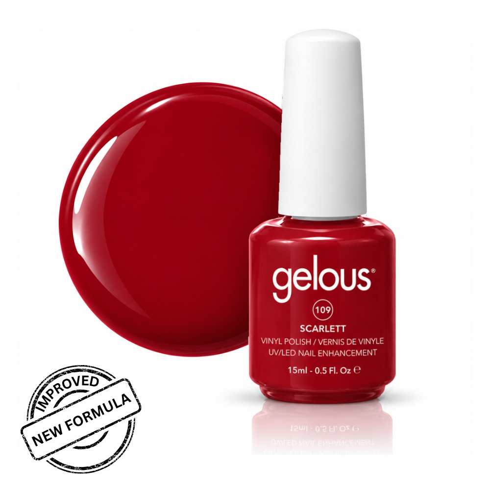 #109 GELOUS VINYL POLISH - SCARLETT 15ML/0.5OZ