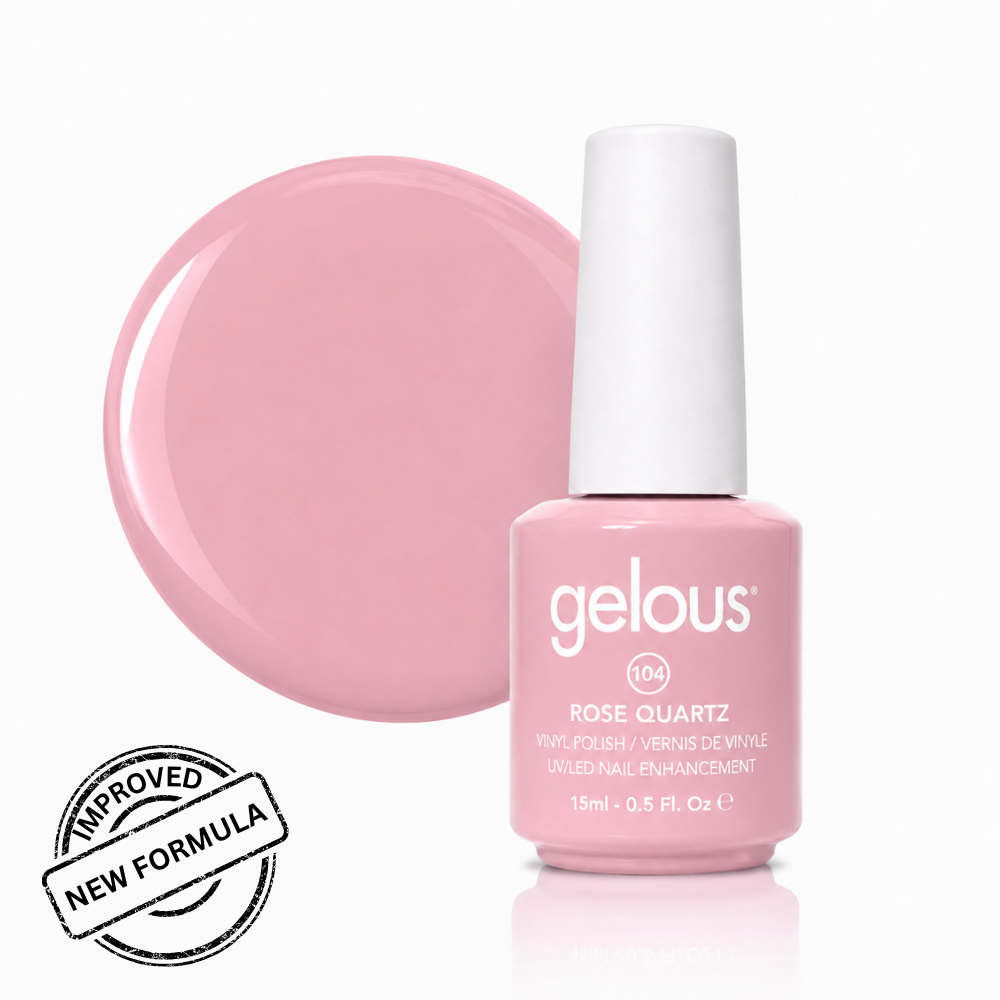 #104 GELOUS VINYL POLISH - ROSE QUARTZ 15ML/0.5OZ