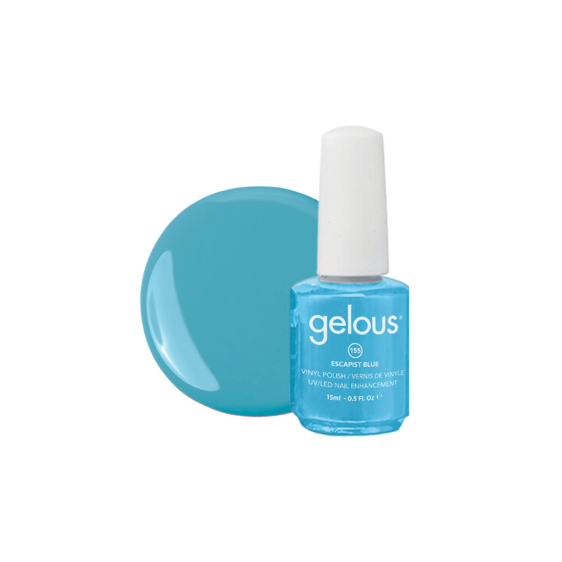 #155 GELOUS VINYL POLISH - ESCAPIST BLUE 15ML/0.5OZ