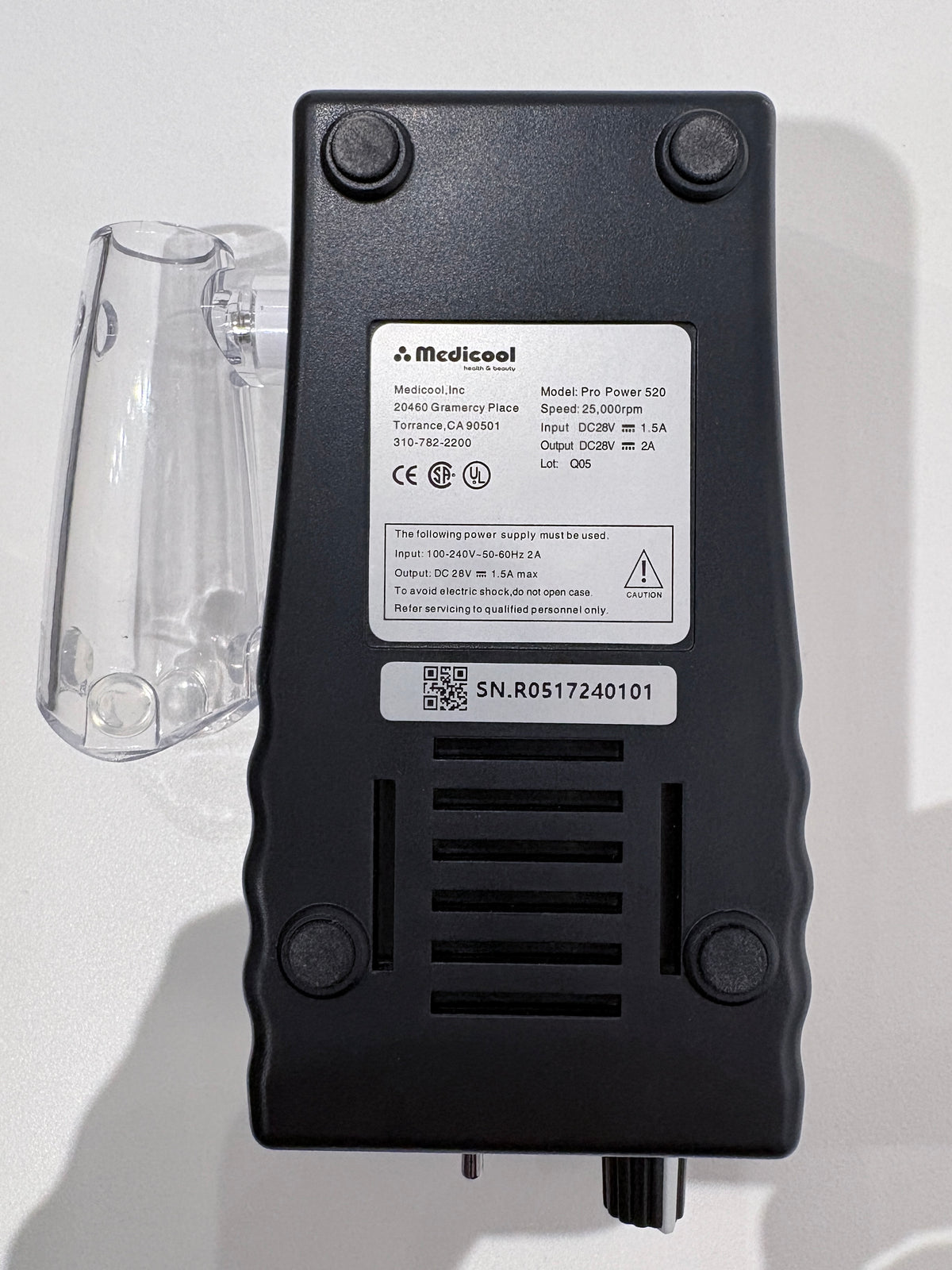 MEDICOOL PRO POWER 520 E-FILE REPLACEMENT HAND PIECE FOR NAILS