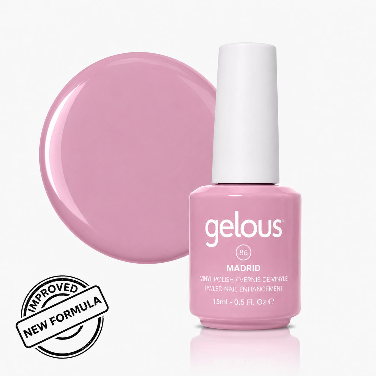#086 GELOUS VINYL POLISH - MADRID 15ML/0.5OZ