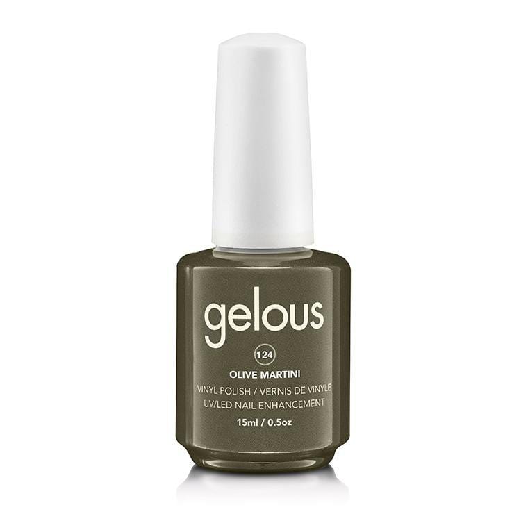 Gelous Vinyl Polish #124 Olive Martini 15ml/0.5 Oz - Fanair Cosmetiques