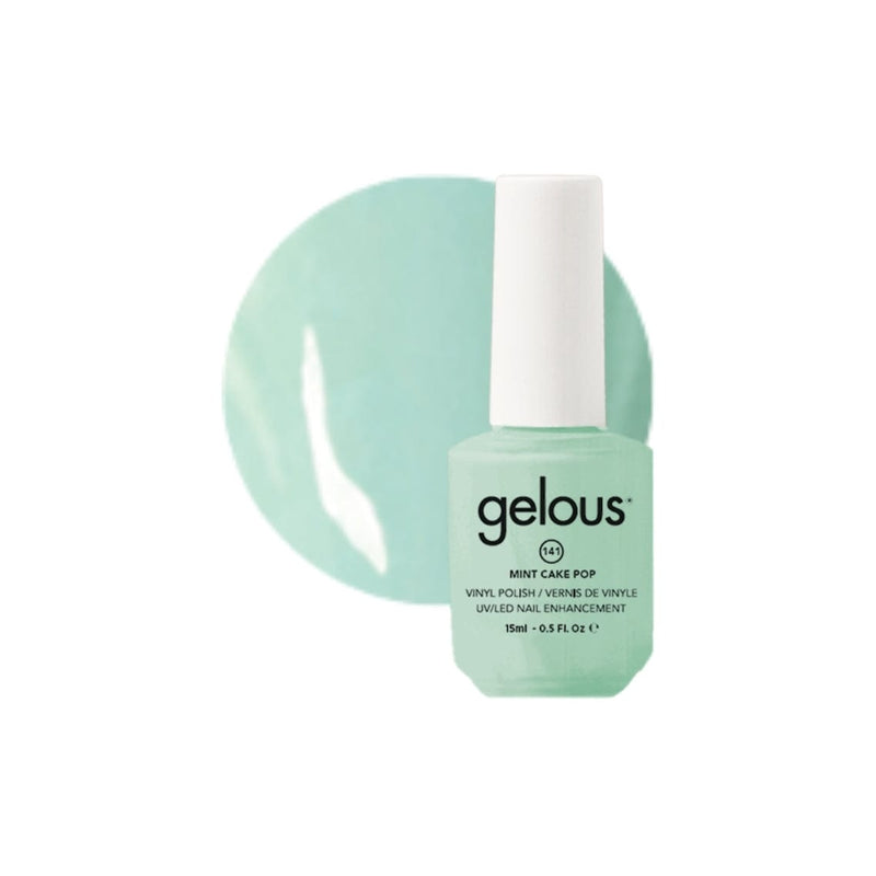 #141 GELOUS VINYL POLISH - MINT CAKE POP 15ML/0.5OZ