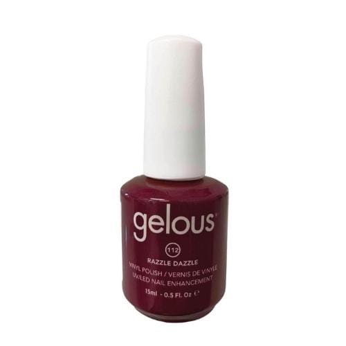 #112 GELOUS VINYL POLISH - RAZZLE DAZZLE 15ML/0.5OZ