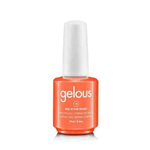 #079 GELOUS VINYL POLISH - RED IS FOR ROSES 15ML/0.5OZ