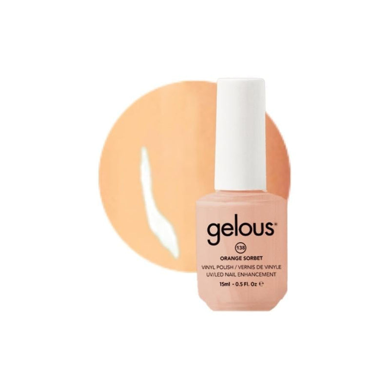 #138 GELOUS VINYL POLISH - ORANGE SORBET 15ML/0.5OZ